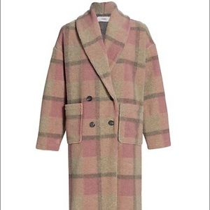 Xirena Cole Plaid Double-Breasted Coat XL new with tags